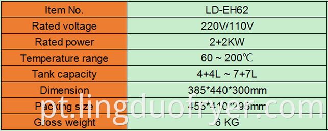 Electric Fryer Product Details